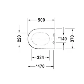 Duravit Darling NEW WC ülőke 00698100