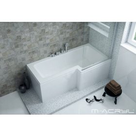 M-Acryl kád Linea aszimmetrikus (170 x 70/85 cm) JOBB 12130