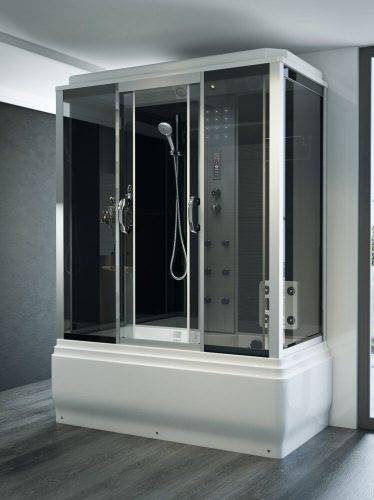 Sanimix Hidromasszázs zuhanykabin elektronikával kádas 170x85x220