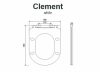 Wellis WC ülőke soft closing CLEMENT WF00020