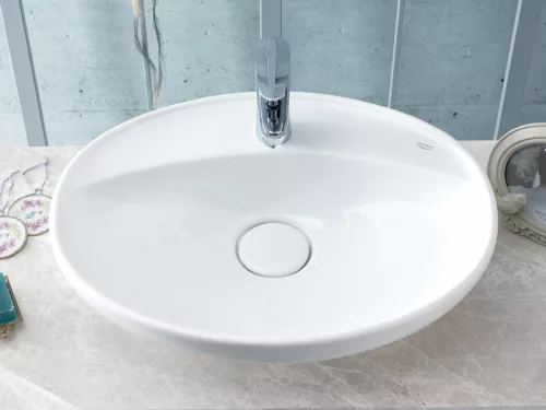 CeraStyle - Top Counter pultra ültethető porcelán mosdó - LAL C - ovális - 60 x 46 cm