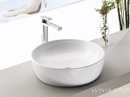 CeraStyle - Top Counter pultra ültethető porcelán mosdó - ONE - O - O 46 cm