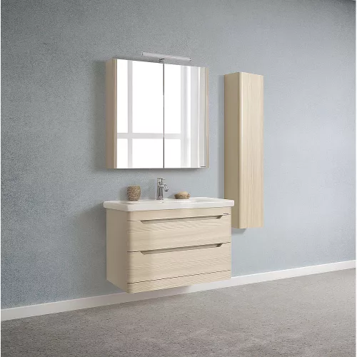 Polwood SOFT 80 tükrös szekrény bézs 80x78,3x22,6cm