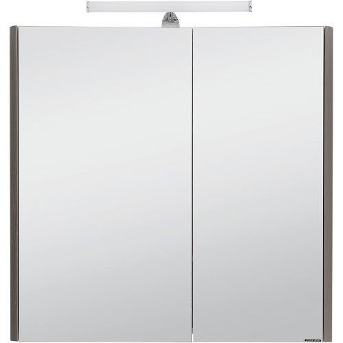 Polwood TOLEDO 80 tükrös szekrény sötétszürke 80x83,3x21,5cm