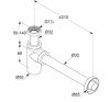 Kludi Design buraszifon G 1 1/4 matt fekete 1002039-00