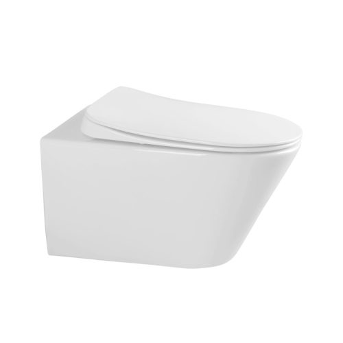 Sanovit AVVA fali WC - rimless - perem nélkül - rejtett szerelésű - mély öblítésű