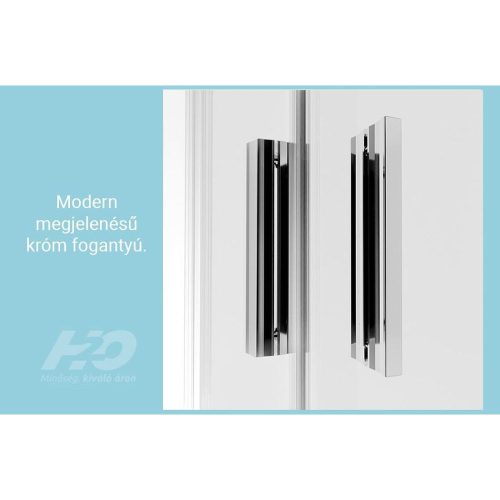 H2O COMFORT DWJ zuhanyajtó 110cm toló króm 5mm EasyClean üveg