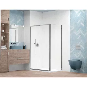   H2O COMFORT S oldalfal 80cm DWJ zuhanyajtóhoz króm 5mm EasyClean üveg