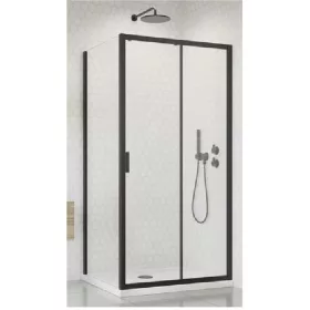   H2O COMFORT S oldalfal 90cm DWJ zuhanyajtóhoz fekete 5mm EasyClean üveg