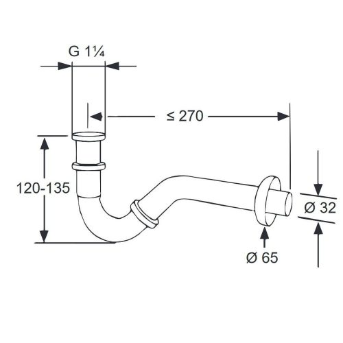 KLUDI bidé csőszifon