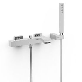 CUADRO-TRES kád csaptelep zuhanyszettel, króm (10717002)