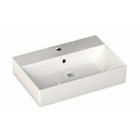   Aqualine-Sapho SISTEMA kerámiamosdó, pultra vagy falra szerelhető, 60x42/13,3cm 10SF50060