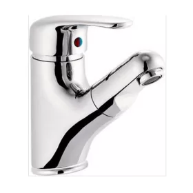   Aqualine-Sapho KASIOPEA mosdócsaptelep kihúzható zuhanyfejjel 31cm-ig, króm (1107-05)