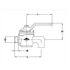   Mofém Golyós ürítőcsap 1/2" AHA gömbcsap vízre 113-0047-00