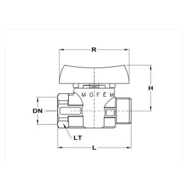   Mofém FLEXUM Golyóscsap 3/4" KB fix gázra 113-0095-40