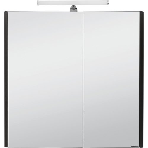 Polwood TOLEDO 80 tükrös szekrény fekete 80x83,3x21,5cm