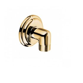 KLUDI-1926 gégecsőcsatlakozóív, aranyozott 23 ct