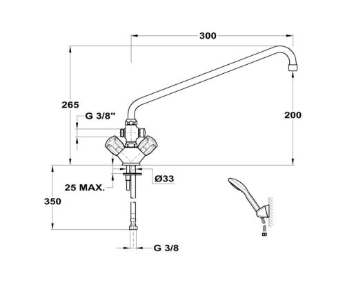 Mofém Eurosztár KMT kád- mosdó csaptelep szett nélkül 145-2071-00