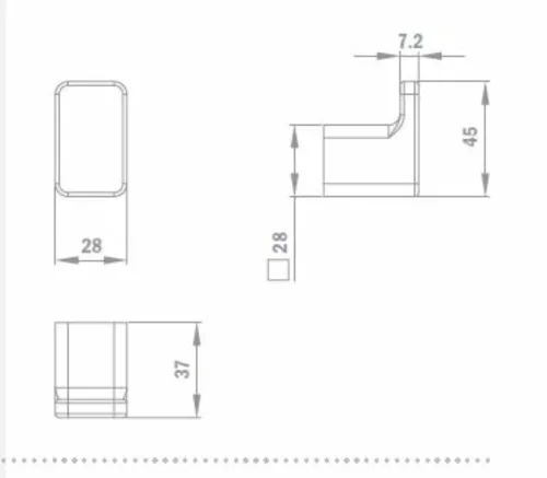 Strohm-Teka Formentera Akasztó Króm 170800200