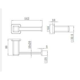 Strohm-Teka Formentera Wc papír tartó Króm 170830200