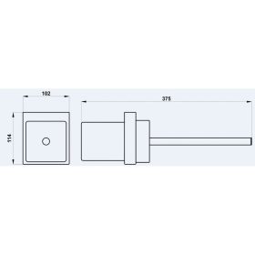   Strohm-Teka Formentera Wc kefe tartó Tüzes bronz 17085020BZ