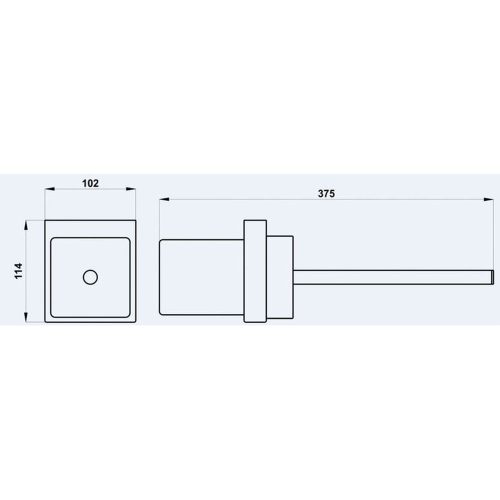 Strohm-Teka Formentera Wc kefe tartó Tüzes bronz 17085020BZ