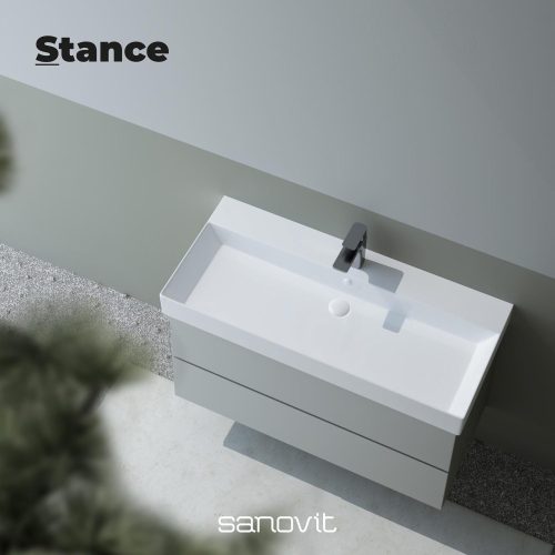 Sanovit STANCE porcelán mosdókagyló 100 x 45,5 cm