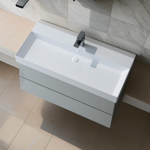 Sanovit STANCE porcelán mosdókagyló 100 x 45,5 cm