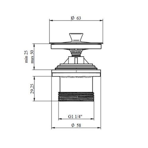 Mofém Hello Pull-up stop leeresztőszelep mosdóba (173-0039-17)
