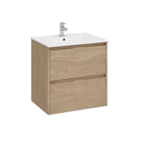Strohm-Teka Inca 2 fiókos mosdószekrény 80x45x60cm Denver tölgy 187100029
