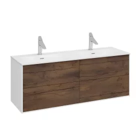   Strohm-Teka Sense 4 fiókos mosdószekrény dupla mosdóhoz 120x45x54cm Wildwood 187120001
