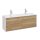 Strohm-Teka Sense 4 fiókos mosdószekrény dupla mosdóhoz 140x45x54cm Halifax natúr tölgy 187120008