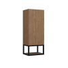 Strohm-Teka Itaca oldalszekrény  90x35x27 Dió/Fekete, jobbos 187130004