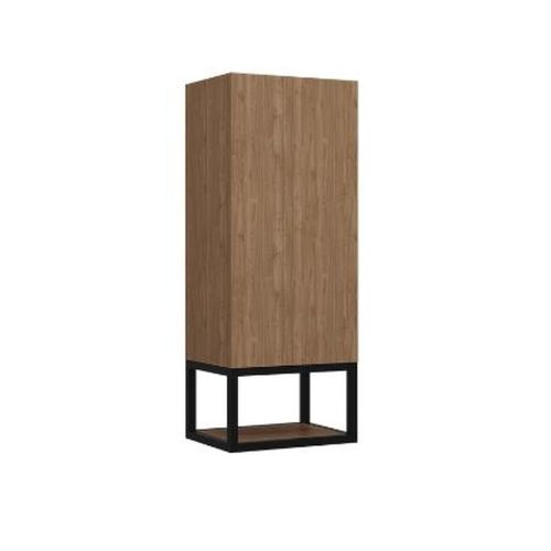 Strohm-Teka Itaca oldalszekrény  90x35x27 Dió/Fekete, jobbos 187130004