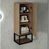 Strohm-Teka Itaca oldalszekrény  90x35x27 Dió/Fekete, jobbos 187130004