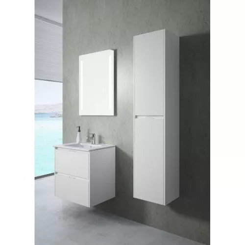 Strohm-Teka Inca 2 fiókos mosdószekrény 60x45x80cm Fényes fehér 187150001