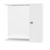 SaviniDue Tükrösszekrény Led lámpával 58x57/15,5cm fényes fehér 199/LED