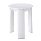 Sapho/Aqualine TRIO fürdőszobai szék, d33x40cm, ABS műanyag fehér, max.100 kg (2072)