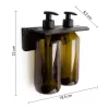 Sapho/Aqualine GROUPER szappanadagoló fali 2x500ml barna