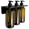 Sapho/Aqualine GROUPER szappanadagoló fali 3x500ml barna