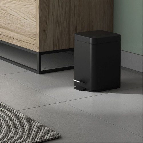 Sapho ARGENTA szemetes Soft Close, 3 liter, matt fekete (220914)