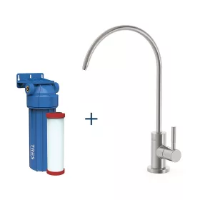   Tres SINGLE-SOURCE csaptelep szűrt vízhez ROZSDAMENTES ACÉL + víztisztító filter