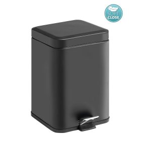   Sapho ARGENTA szemetes Soft Close, 5 liter, matt fekete (230914)