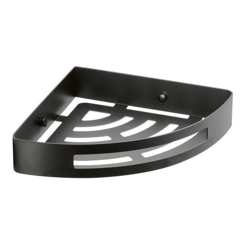 Sapho GEDY SMART sarokpolc zuhanyzóba, 210x210/45mm, matt fekete (247914)