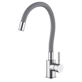   Wasserburg MEDUSA mosogató csaptelep SZÜRKE flexibilis kifolyócsővel, TopFix (25.052.6FXGR)