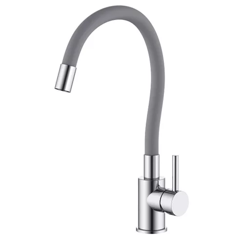 Wasserburg MEDUSA mosogató csaptelep SZÜRKE flexibilis kifolyócsővel, TopFix (25.052.6FXGR)