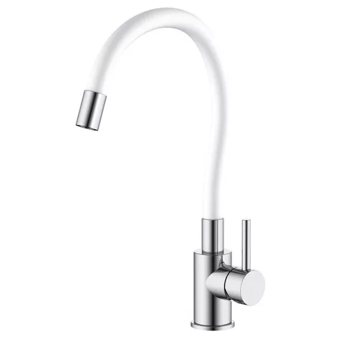 Wasserburg MEDUSA mosogató csaptelep FEHÉR flexibilis kifolyócsővel, TopFix (25.052.6FXWH)