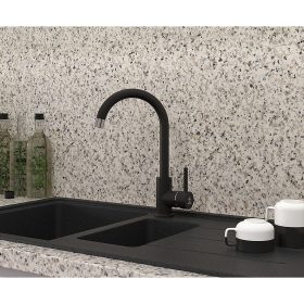   Mofém Junior EVO X mosogató csaptelep matt FEKETE + króm 25.915.28.0N