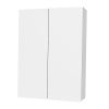 SaviniDue NEW FLY Tükrösszekrény 2 ajtós 60x72/16cm fényes fehér 260/EL