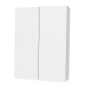 SaviniDue Tükrösszekrény 2 ajtós 60x72/16cm fényes fehér 260/EL